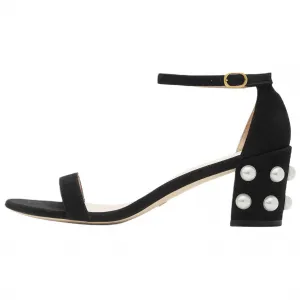 Stuart Weitzman /SW Simple Сандалии с одним ремешком 6,5 см, женские, черные