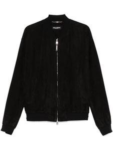 Dolce & Gabbana замшевый бомбер, черный