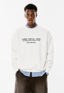 Толстовка PULL&BEAR SLOGAN, White