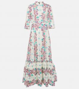 Платье-рубашка из хлопка с принтом Etro, мультиколор