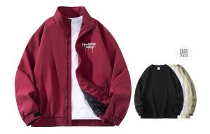 BOBBY ABLEY Куртка Unisex, Burgundy (Comes with Long-Sleeved T-Shirt)