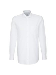 Мужская деловая рубашка с длинными рукавами белого цвета Seidensticker