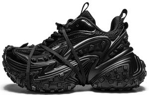 CAIHEE Нескользящие и износостойкие низкие кроссовки, увеличивающие рост, унисекс, черный воин