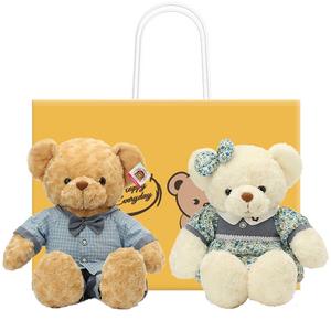 BOWEN BEAR Плюшевый мишка Blue Skirt Teddy Bear Couple Dolls, подарок на день рождения для лучшей подруги, высота 40/50/60см