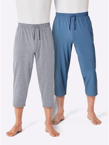 Брюки длиной 3/4 в цвете серый меланж + средне-синий WITT WEIDEN