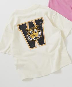 Футболка с коротким рукавом, 100% хлопок, с крупным силуэтом лабрадора Devirock, цвет 040-Tiger-Off White