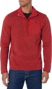 Under Armour мужская кофта Specialist Henley 2.0, (611) Stadium Red/Chestnut Red