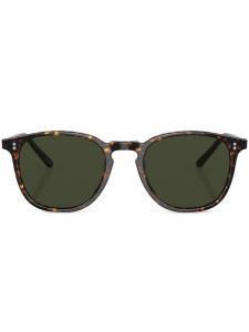 Oliver Peoples солнцезащитные очки Finley в круглой оправе, зеленый