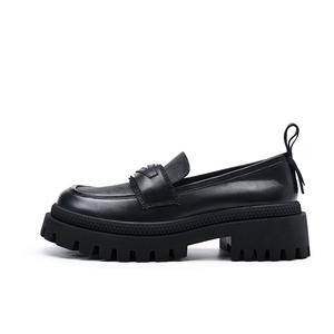 Лоферы женские низкие черный R'Azzurro