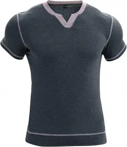 Футболка для мужчин Henley с V-образным вырезом и коротким рукавом RODYETQQ