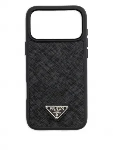 Чехол для iPhone 17 Pro Max Prada, черный