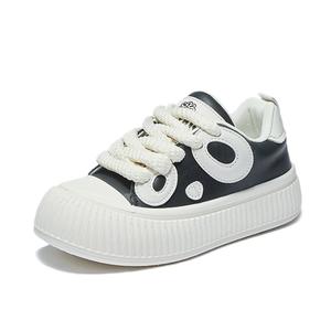 Женские нескользящие износостойкие низкие кроссовки для скейтбординга SUPEREDGE, Black Beige