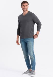 Рубашка с длинным рукавом Ombre, темно-серая