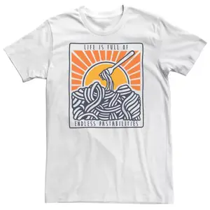 Футболка Big &amp; Tall «Жизнь полна бесконечных возможностей» Licensed Character, белый