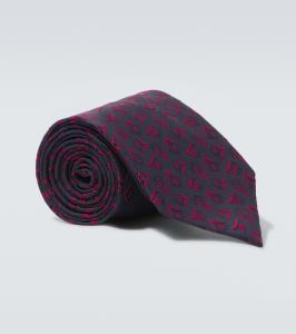 Шелковый галстук Charvet, Navy Red