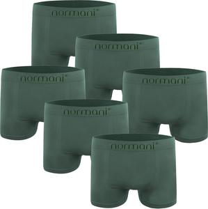 Боксеры normani 6 Stück Mikrofaser-Boxershorts für Herren aus Nylon, оливковый