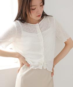 Футболка с коротким рукавом и волнообразным рисунком