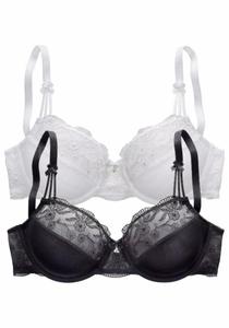 Футболка-бюстгальтер NUANCE, Black/White