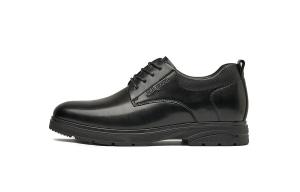 Классические кожаные туфли для делового стиля с острым носком Derby Shoes Men's HLA, черный