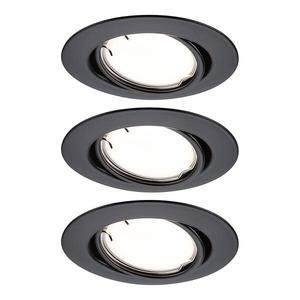 Светодиодный встраиваемый светильник Paulmann Coin 3 шт Dimmbar, черный