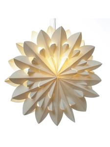 Marelida Светодиодная бумажная звезда, рождественская звезда, светящаяся, диаметр 60 см, белого цвета