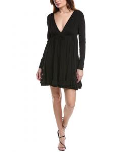 Платье-мини из джерси Rebecca Taylor, черный