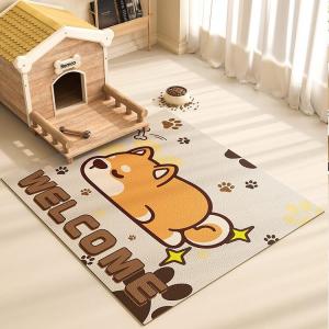 Budis Ковер 40х60 см из ПВХ для входной двери, моющийся, противоскользящий, для домашних животных, Xiaochaijun, Off-White