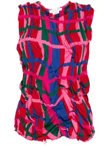 Трикотажный топ асимметричного кроя COMME DES GARCONS, розовый