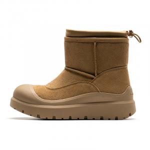 Mule Donkey Теплые зимние ботинки, увеличивающие рост, унисекс, желтые