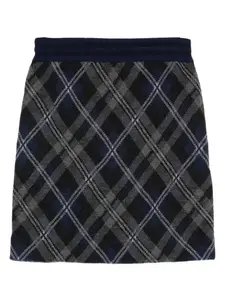 Юбка мини в клетку тартан Eric Bompard, синий