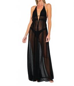 Платье макси Alma в черном цвете JBQ