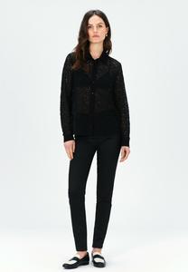 Блузка на пуговицах FRENCH FASHION ELEGANT MODERN TURNER Caroll, черный