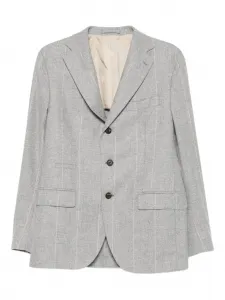 Костюм в тонкую полоску Eleventy, серый