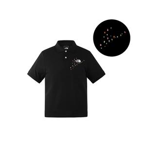 Мужская поло с коротким рукавом THE NORTH FACE, черный