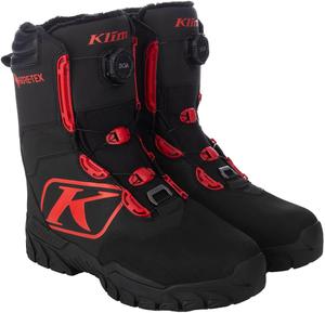 Мужские снегоходные ботинки KLIM Force GTX BOA, Black - Fiery Red