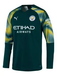 Топ Manchester City с длинными рукавами Puma, зеленый