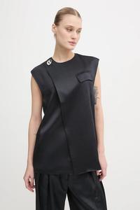 Жилет с добавлением льна Marlin Day Birger Et Mikkelsen, черный