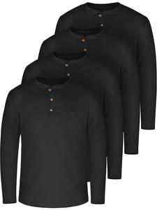 Normani Рубашка 2er Set Herren Langarm Shirts aus Bio-Baumwolle Neuville in Marine/Weiß