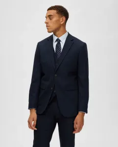 Однотонный мужской пиджак Slim Fit Selected, темно-синий