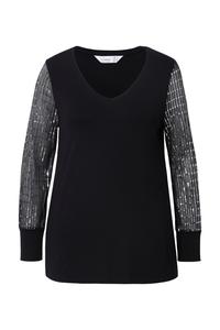 Лонгслив MIAMODA Shirt, черный