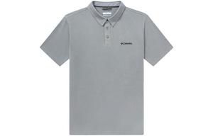 Мужская серая футболка поло Columbia