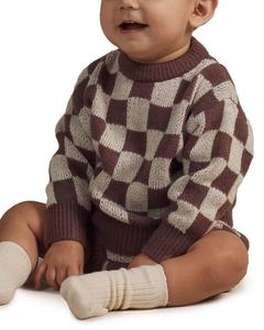 Rylee & Cru Вязаный пуловер Rylee + Cru, фиолетовый