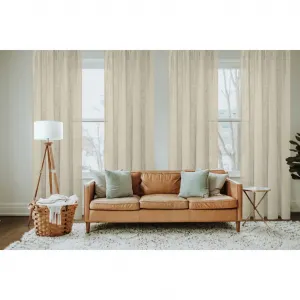 Штора SOFTY с мультифункциональной лентой, 1 шт., комбинированная лента SOFTY uni Home Basics, серо-коричневый