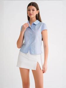 MixRay Блузка в светло-голубом цвете