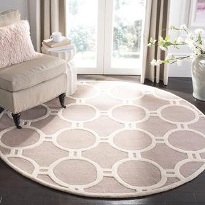 Ковер SAFAVIEH, 183 x 183 см, Cambridge Collection, Beige & Ivory, ручной работы из марокканской шерсти, идеален для помещений с высокой проходимостью в гостиной, спальне (CAM145J)