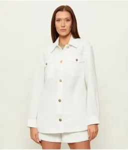 Элегантная куртка EULALIE relaxed fit Guess Jeans, белый