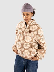 Флисовый пуловер Roxy Jivetalking Half-Zip Fleece Pullover, portb tropical tile pol