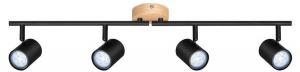 Потолочный светильник Nettlife Hersfeld 4-flammig, черный