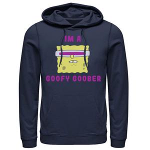 Мужская толстовка с рисунком Губка Боб Квадратные Штаны I'm A Goofy Goober и портретом Nickelodeon, синий