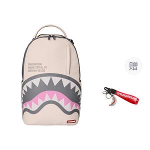 SPRAYGROUND Рюкзак ПВХ с принтом акульей пасти бежевый, Ecru (Comes with Bag Charm)